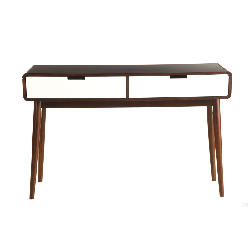 White & Espresso Finish Sofa Table