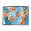 Turquoise et brun, luxe abstrait, fluide VI - peinture sur toile-67358982-67359013