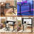 47" Foldable Electric Standing Gaming Desk, Long Computer Desk With Power Strip -1314616366
