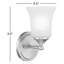 Jesslyn Steel Flush Mounted Sconce-69377373