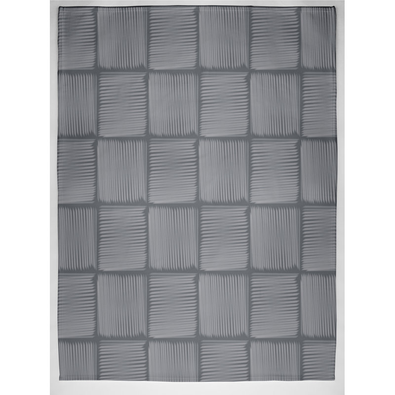Schulman Plain Weave / Muslin Throw Blanket, Grey