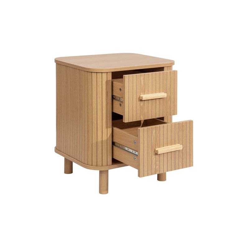 Suire 45cm W Manufactured Wood Bedside Table
