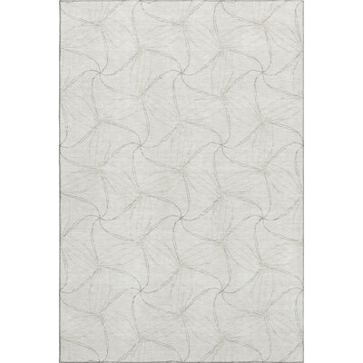 Premium Machine Washable Prisco Ivory Rug