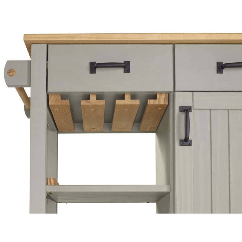 Jordao Island - Versatile Kitchen Island with Extra Counter Space and Storage for Small Spaces by Longshore Tides
