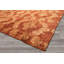 Tapis tibétain en laine, bambou et soie, couleur or rouille, tissé à la main, 2,74 m x 3,63 m