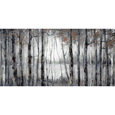 « crépuscule automne lake », reproduction de peinture sur toile tendue