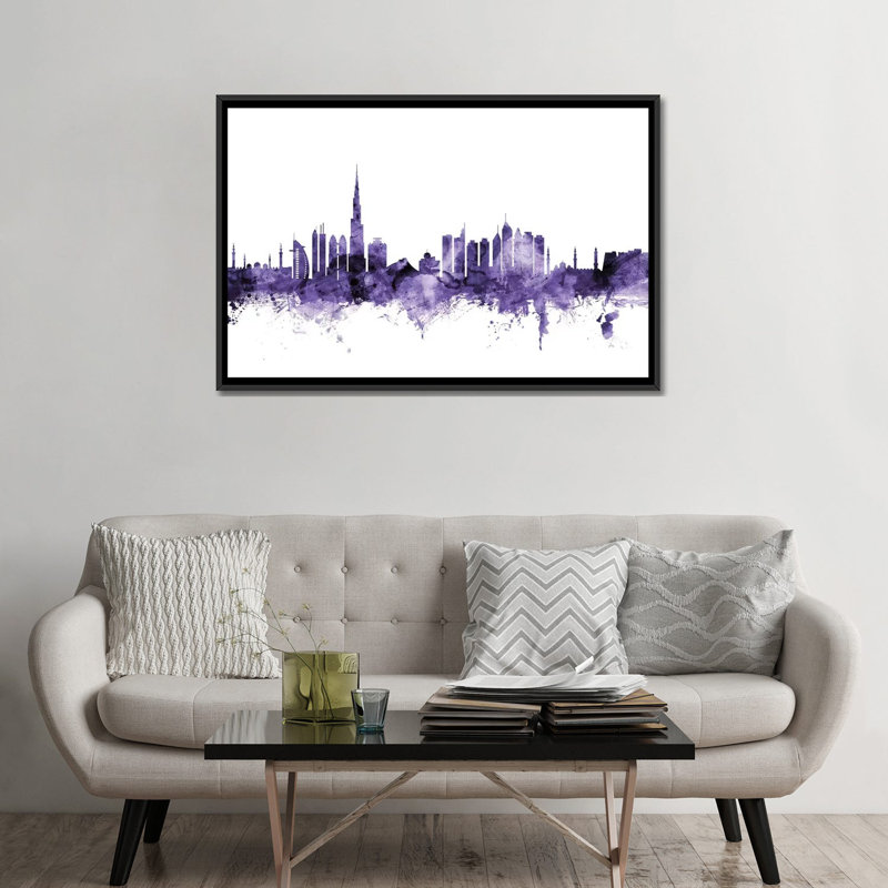 « dubai horizon » par michael tompsett, reproduction d’impression sur toile tendue, H 18 po x l 26 po x P 1,5 po
