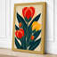 Tulip Triptych Art Deco - Wrapped Canvas-131763814-131763819
