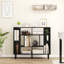 Open Bookshelf Modern Geometric Bookcase-1365791273