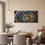 " Blue And Brown Cracked Tree Stump Cross Section " Painting Print-865423672