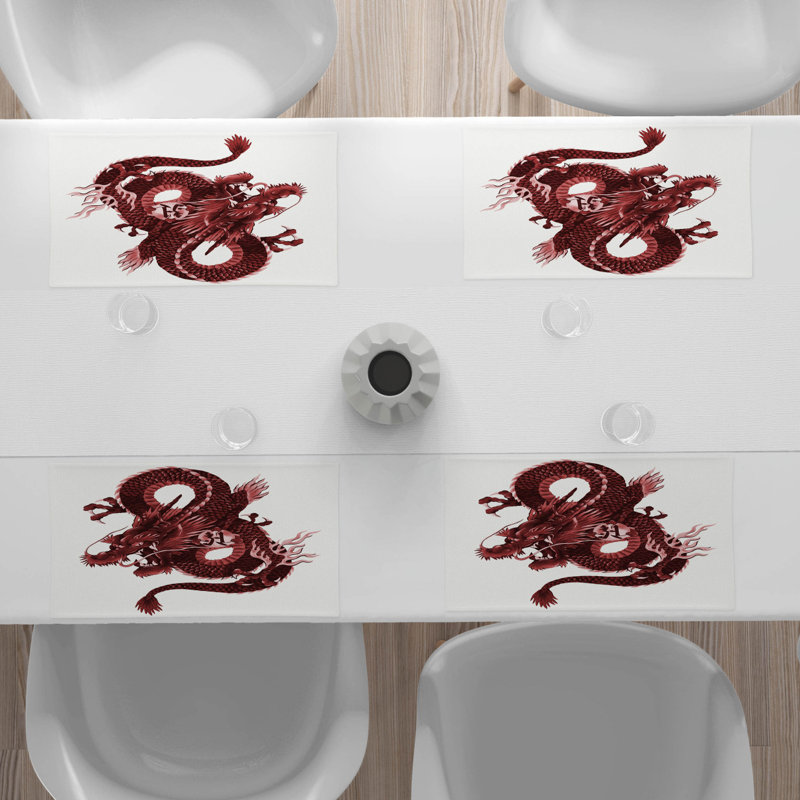 Polyester Abstract Rectangle Placemat