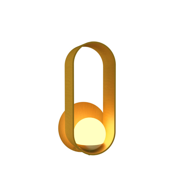 Sfera 1 - Light Armed Sconce, Organic Gold