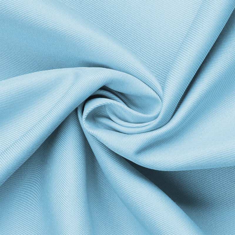 Panneau de rideau simple d'extérieur imperméable avec œillets Abba, Bleu, L 52 po x L 84 po
