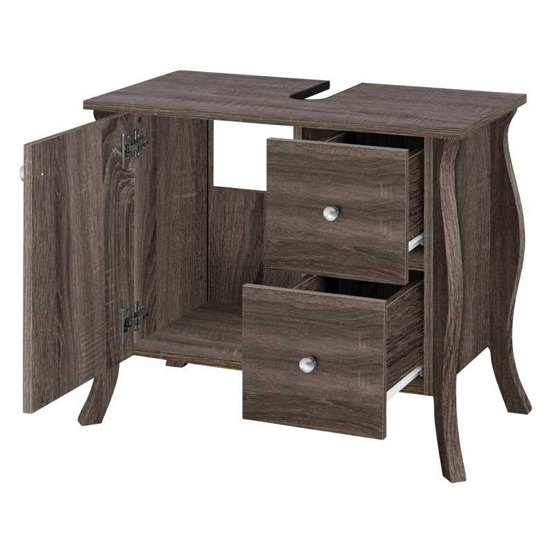 Putterman 680cm Bathroom Vanity Base Only, Grey Oak