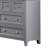 Pheby Transitional Style 7-drawer 56 In. Gray Dresser