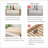 Andriena Full-size multifunctional bed with four storage drawers and  bookshelf, suitable for one person, in natural color