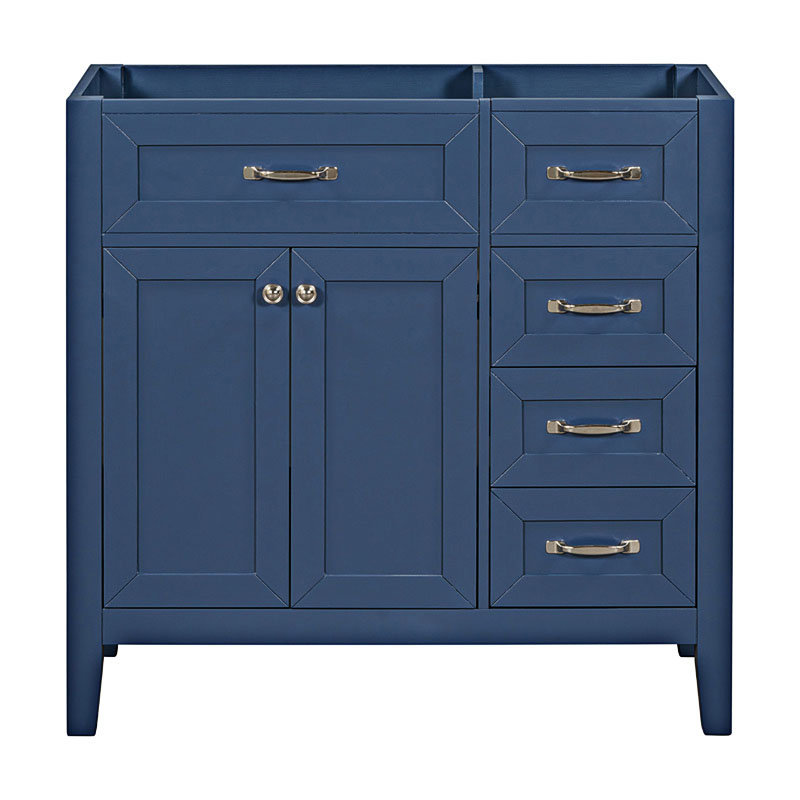 Base de meuble-lavabo simple 35,50 po seulement, Bleu