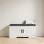 Banc de rangement moderne avec siège rembourré