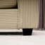 Le velours côtelé brun clair, le design élégant et confortable 2 procurent un confort d'assise