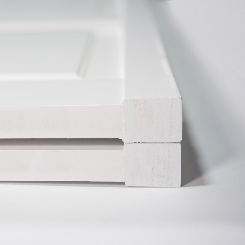 Bi-pli traditionnel à quatre panneaux blanc, L 24 po x H 80 po