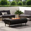 Rehausse de foyer rectangulaire en fer gris foncé 50 000 BTU
