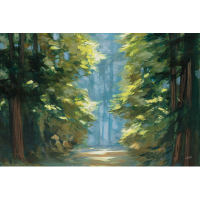 Ensoleillé bleu forêt ensoleillé