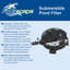Filtre submersible pour bassin et jardin d'eau