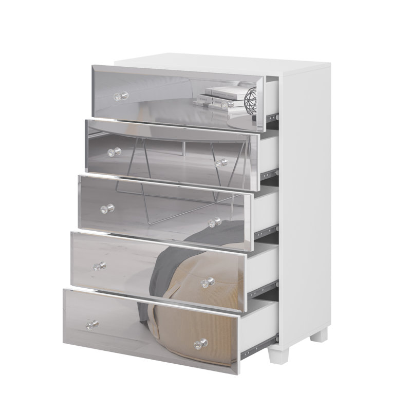 Chawn 72cm W 5 - Drawer Chest of Drawers