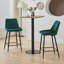 Slivno Upholstered Counter Stool with Metal Frame-1183868093