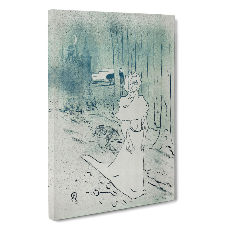 The Chatelaine by Henri De Toulouse-Lautrec - Wrapped Canvas, 50cm H x 35cm W x 3cm D