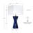 24.5in Blue Modern Sculpted Ceramic Table Lamps