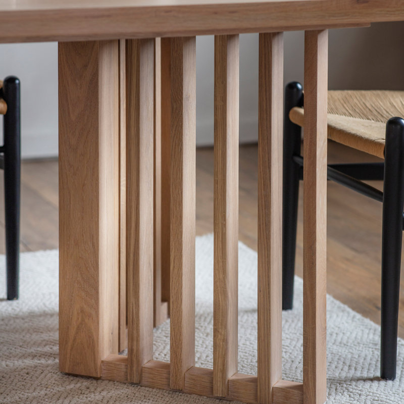Greggery Oak Solid Wood Dining Table