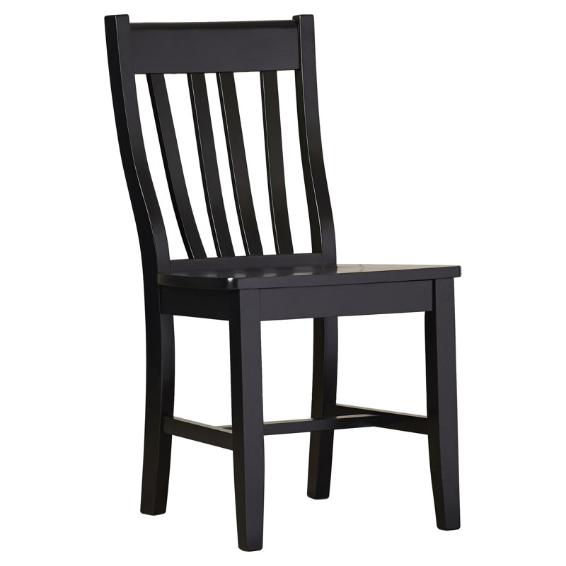 Decovello Traditional Solid Wood Dining Chair, Black