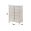 Commode finition perle blanche