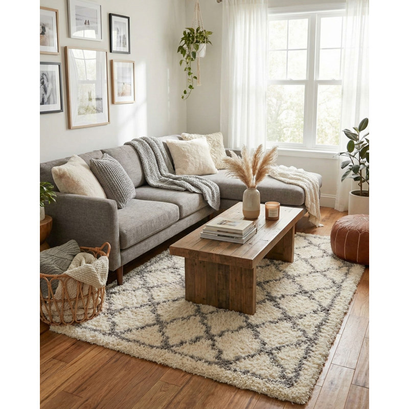 Tarquinio Rug, Rectangle 8' x 10', Ivory