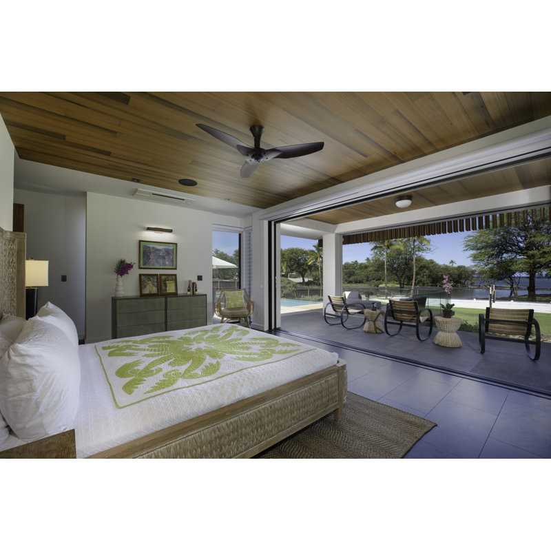 Haiku Smart Flush Mount Ceiling Fan, 52 inches, Oil Rubbed Bronze