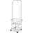 Commercial Rolling Laundry Butler With Wire Storage Rack
