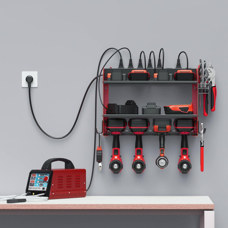 Modular Electric Tool Manager Wall Mounted With Charging Station