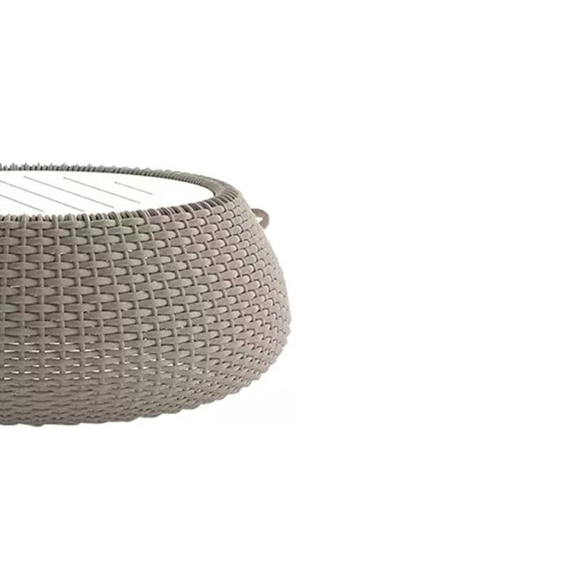 Table basse de patio en aluminium Breckan