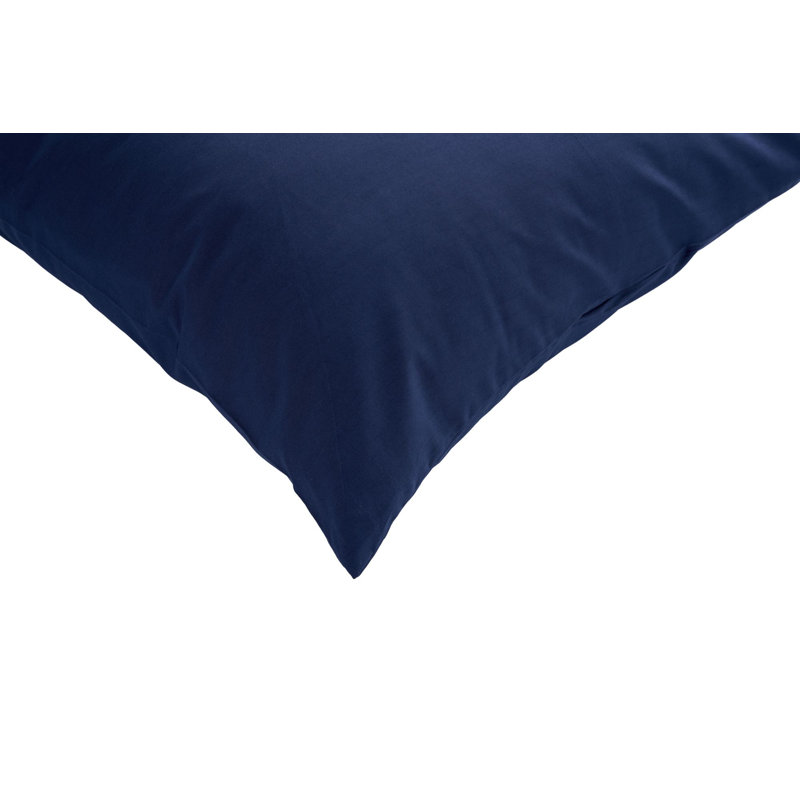 Super King Quilt Cover Set, Dark Blue, 102.4 x 86.6 inches | 100% Cotton Ranforce, 145 Thread Count | Includes 2 Pillowcases (19.7 x 31.5 inches) | Machine Washable, Reactive Printing, Stylish & Durable Design