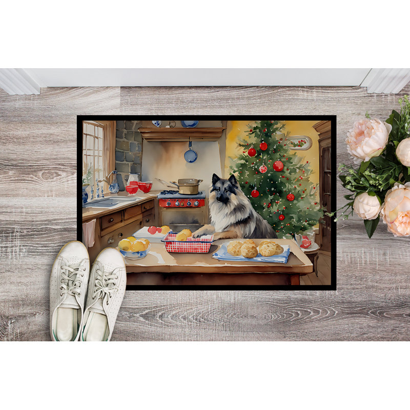 Paillasson Keeshond Junya DAC3833, L 24 po x L 36 po
