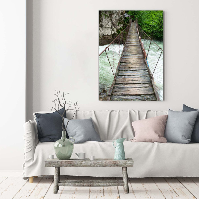 Suspension Bridge - Wrapped Canvas Print