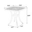 Ensemble bistro 3 pièces de mobilier de patio en fonte d'aluminium antirouille 2 chaises et 1 table ronde d'extérieur-56458918