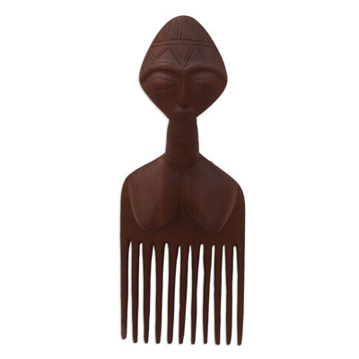 Décoration murale en bois d'acajou Dodzi