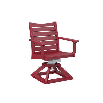 Chaise berçante pivotante rouge Scarlet Berlin Gardens