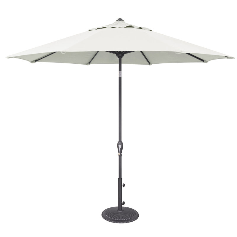 Parasol de marché inclinable 9 pi Colete, White 