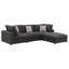 Canapé modulaire avec repose-pieds 4 pièces Rhette-1468534591
