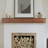 Floating Wood Fireplace Mantel Shelf - 100% Hardwood Oak Shelf For Hanging Above Fireplaces-70394546-91587591