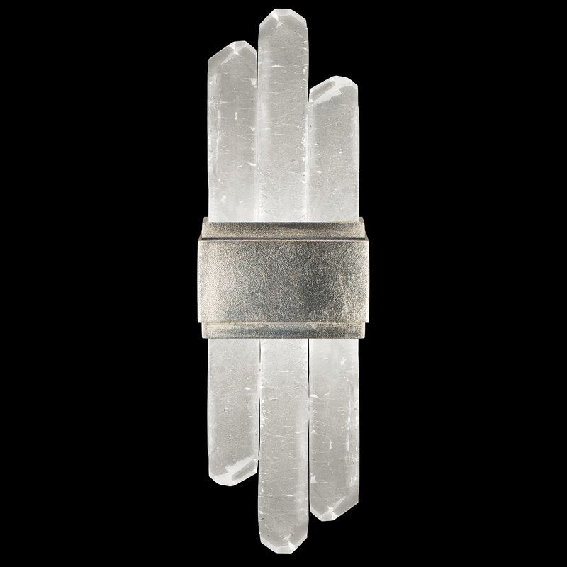 Lior 2 - Light Flush Mounted Sconce, Silver, 3000, 16.5" H x 5" W x 4" D