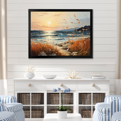 Reproduction d'art sur toile Beach Breeze Pointillism III - Nautique et plage